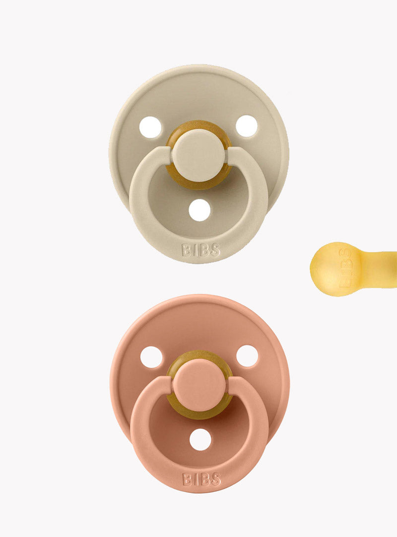 2 Chupetes BIBS Vanilla/Peach