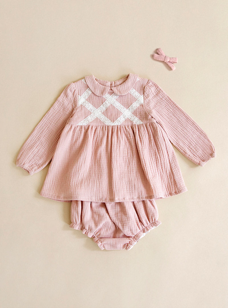 Vestido Rosa Cuento Bebé