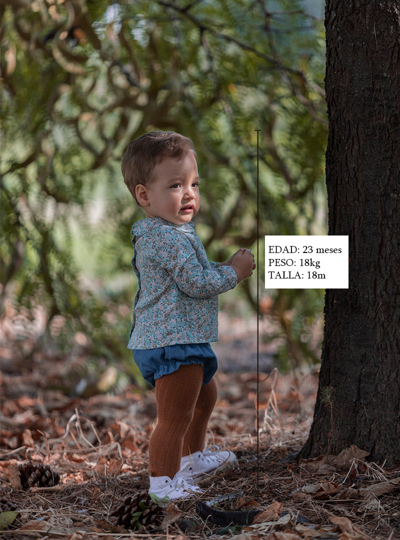 Camisa Aqua Flores Bebé