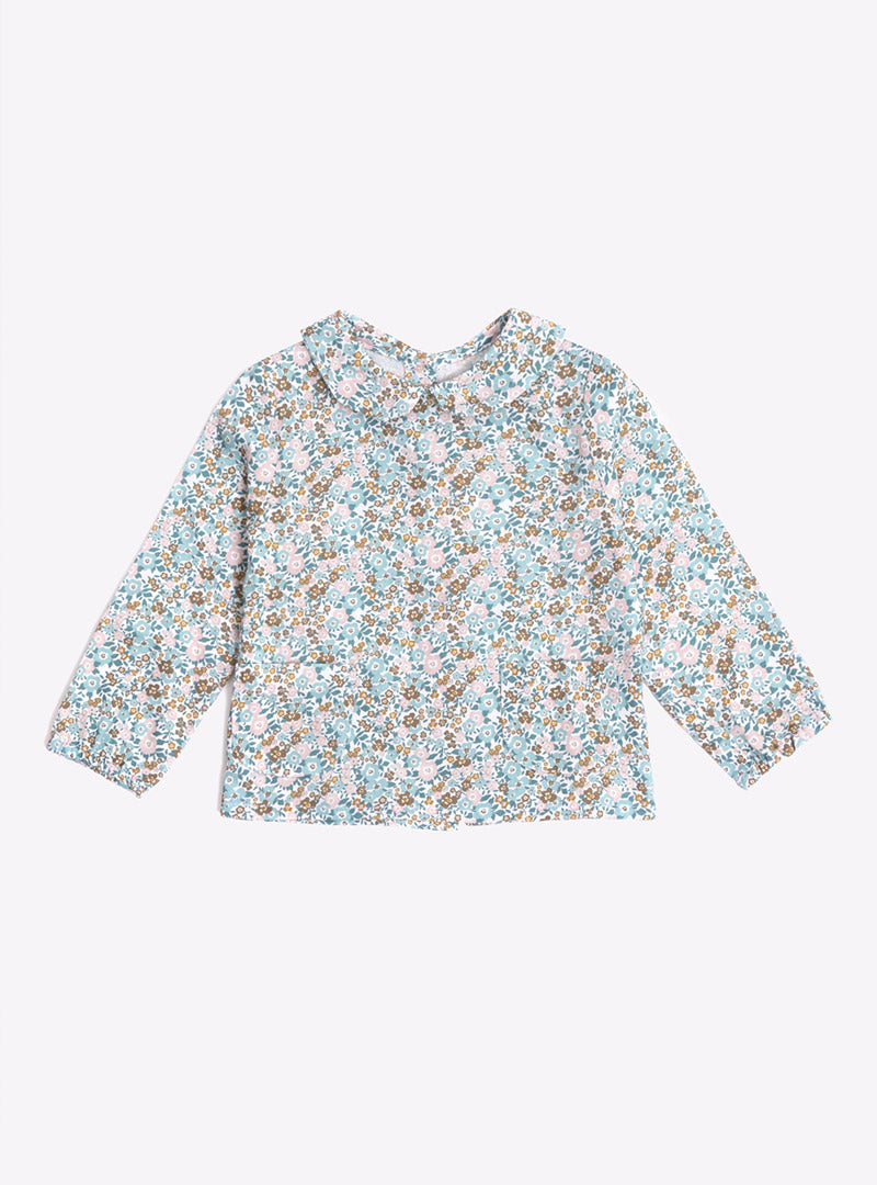 Camisa Aqua Flores Bebé