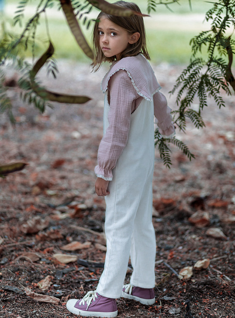 Camisa Rosa Puntilla