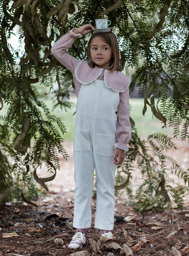 Camisa Rosa Puntilla