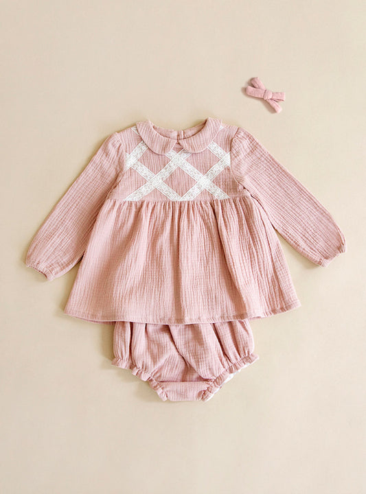 Vestido Rosa Cuento Bebé